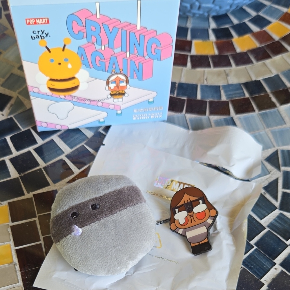 POP MART Crying Again Plush Badge